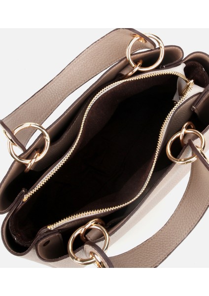 03CAH309180A450 KADIN Deri Vizon Omuz Çantası