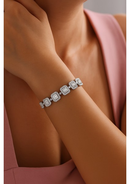 Pırlanta Montür Baget Gümüş Bileklik fırsatları