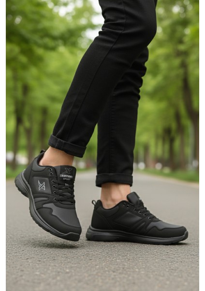 Siyah Büyük Numara Bağcıklı Erkek Spor Ayakkabı Xstep 020-CILT M modelleri