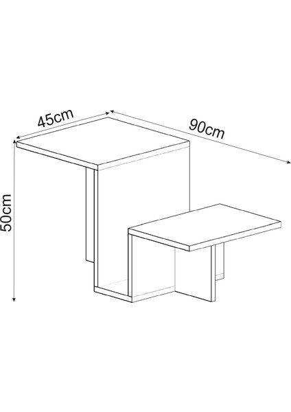 Inarch Dizayn Relinda Modern Orta Sehpa – Şık ve Fonksiyonel indirimleri