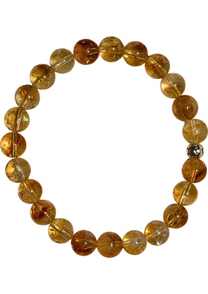 Sitrin Bileklik Doğaltaş 8mm