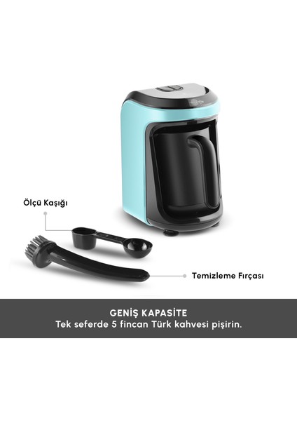 Hatır Hüps Aroma Sütlü Türk Kahve Makinesi Aqua Green indirimleri