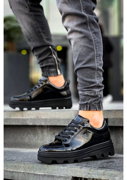 KB-056 Kuback Siyah Rugan Siyah Yüksek Taban Günlük Spor Ayakkabı fırsatları