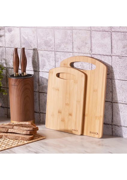 Stark 2'li Bambu Kesme Tahtası 28/33 cm
