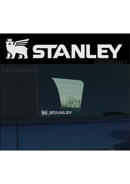 Orijinal Stanley Logo Özel Yeni Sticker Set 2 Adet 14*2 cm