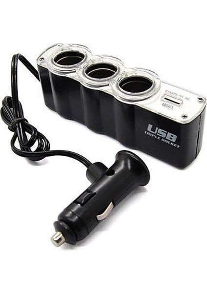 Volkswagen T.porter Cıtyvan 5+1 Lwb 2.0 Tdı 102 Comfort. Araca Uygun 3 Port + 1 USB Oto Araç Çakmaklık Çoğaltıcı Çoklayıcı- Oto Çakmak Çoğaltıcı Soketi USB Çakmaklık