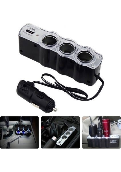 Volkswagen T.porter Cıtyvan 5+1 Lwb 2.0 Tdı 102 Comfort. Araca Uygun 3 Port + 1 USB Oto Araç Çakmaklık Çoğaltıcı Çoklayıcı- Oto Çakmak Çoğaltıcı Soketi USB Çakmaklık fiyatları