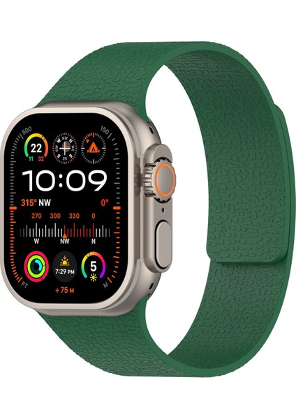Apple Watch Seri 2 3 4 5 6 7 8 Se Ultra Uyumlu 38 40 41 mm Uyumlu Manyetik Esnek Silikon Kordon