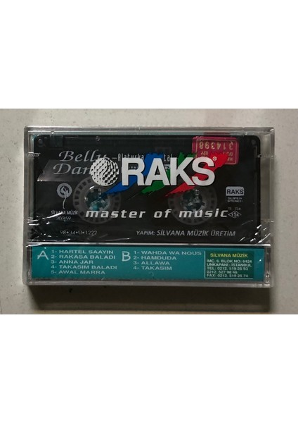 Belly Dance Alaturka Oriental Enstrumantal 3 Kaset (Jelatinli Sıfır Orijnal Dönem Baskı Kaset) fiyatları