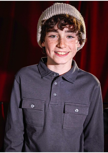 Erkek Çocuk Yakalı Sweatshirt Gri fiyatları