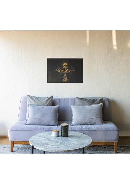 Antik Mısır Tanrısı Çerçeveli Tablo – Bilgelik, Hiyeroglif ve Büyülü Sanat – 30X42 cm fiyatları