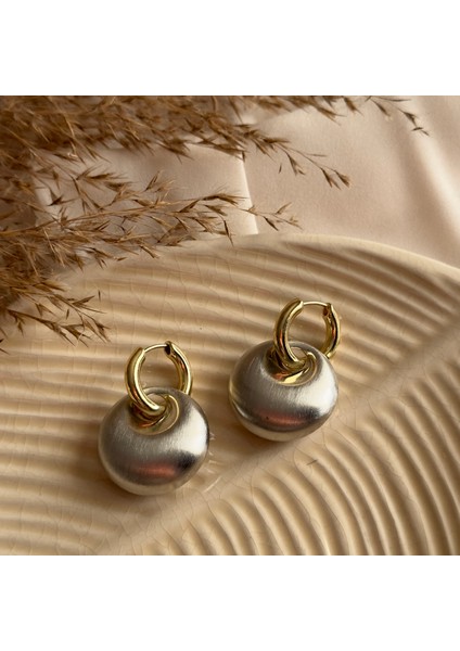 Iki Renk Bubble Küpe