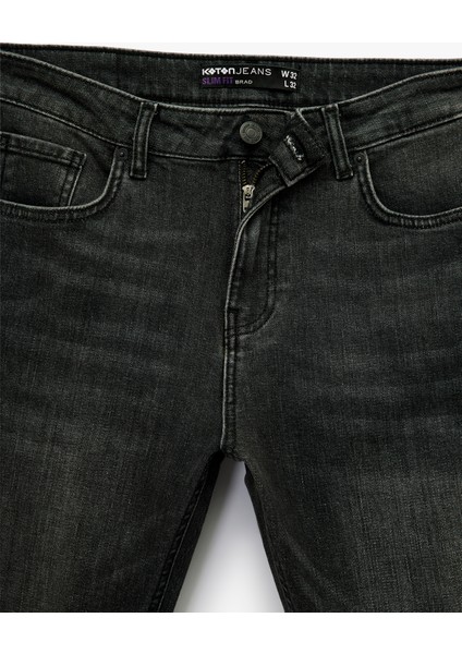 Slim Fit Cepli Jean Pantolon - Slim Fit Brad Jeans indirimleri