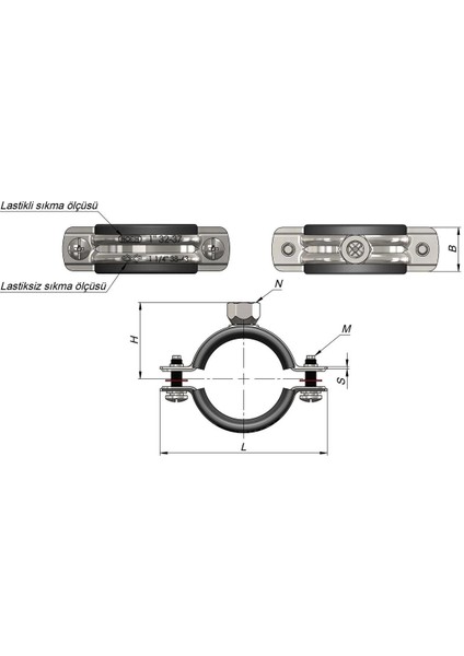 Somunlu Boru Kelepçesi 3/4 fiyatları