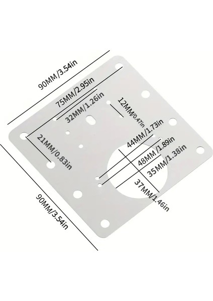 Paslanmaz Çelik Menteşe Onarım Plakası