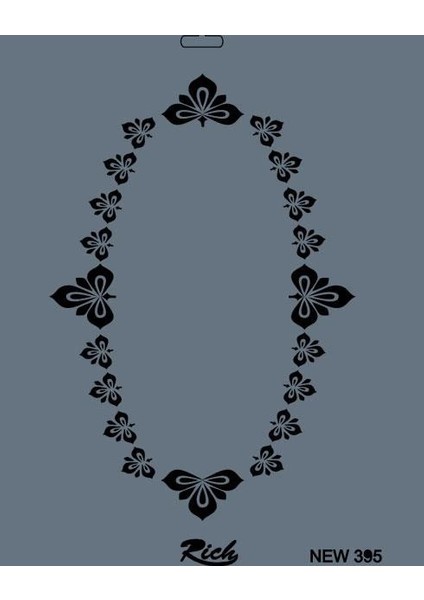 Rich New Seri N-395 Stencil 35X25 cm