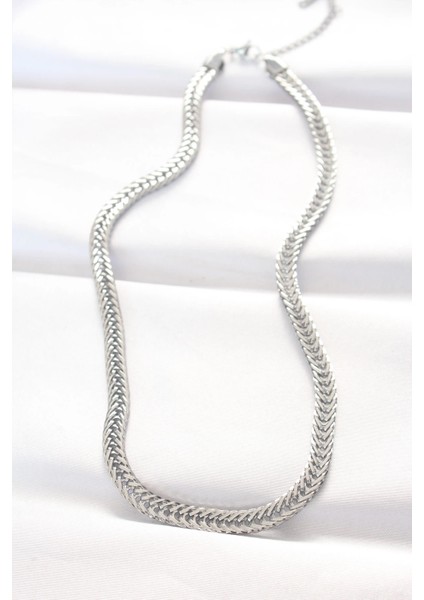 Bfs 316L Çelik Silver Renk Balık Sırtı Zincir Kolye fiyatları