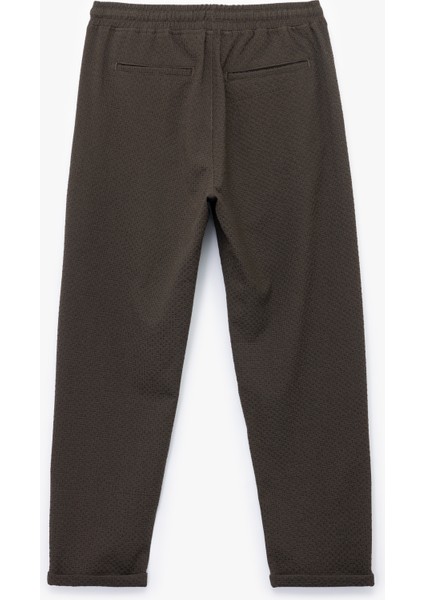 Viskon Karışımlı Cep Detaylı Dokulu Beli Bağcıklı Pantolon fırsatları