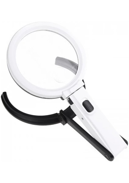 2X5X120MM 10 Ledli Masaüstü Büyüteç