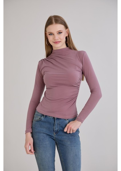 Drapeli Bluz Gül modelleri
