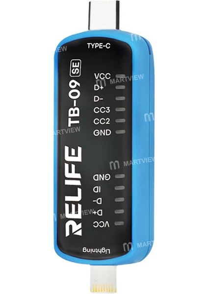 Relife Tb-09 Se iPhone ve Android Telefonlar Için Basit Tip-C ve Lightning Şarj Portu Test Cihazı fiyatları