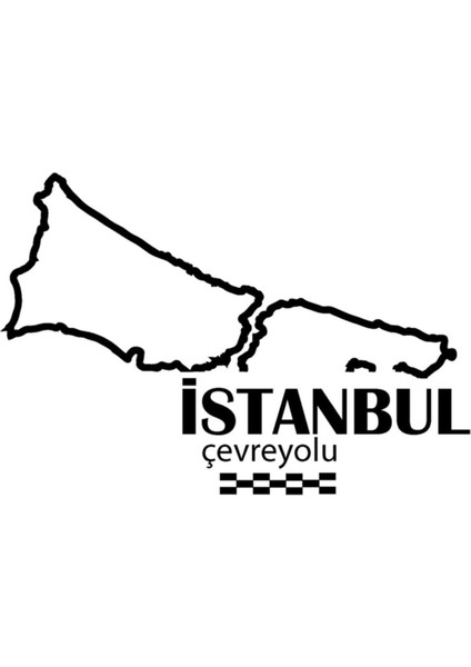 Istanbul Çevreyolu Özel Yeni Sticker 12*9 cm