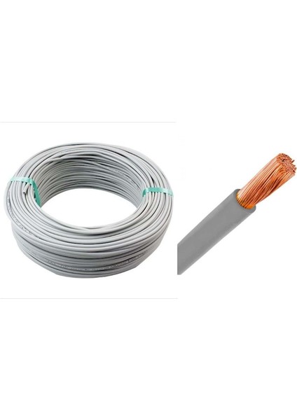 H50V-K 0.75-Gr ,gri 0.75MM² 1-Damar/çok Telli 1-Mt Nyaf Kablo