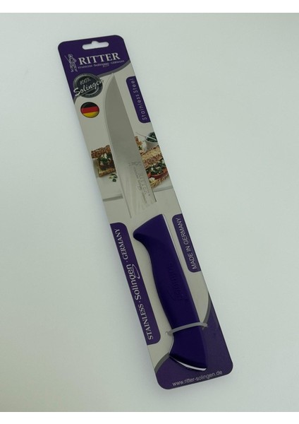 P-Design Solingen Rıtter Mutfak Bıcağı 15 cm Mor