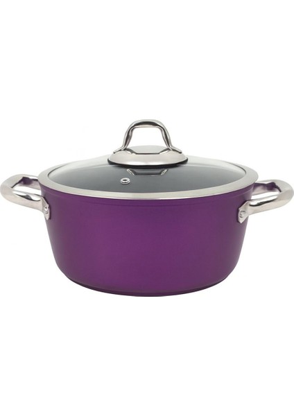 Master Daily 22CM Derin Tencere-Metalik Mor