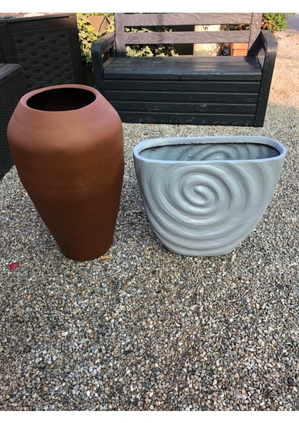 Şirince Fiber Saksı Kahverengi indirimleri