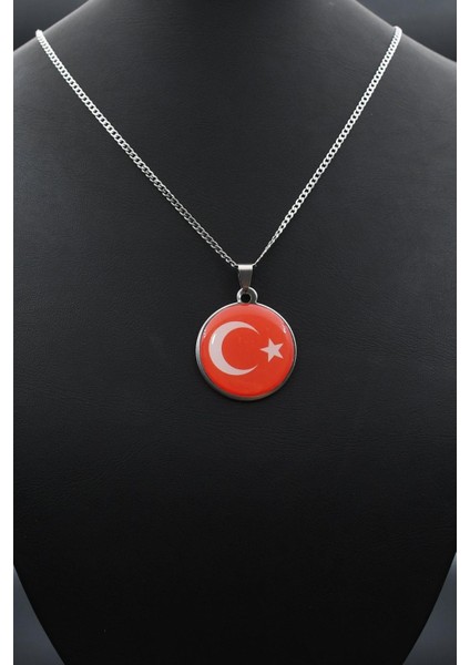Ay Yıldızlı - Ay Yıldız Kolye Paslanmaz Çelik Zincir 902286 indirimleri