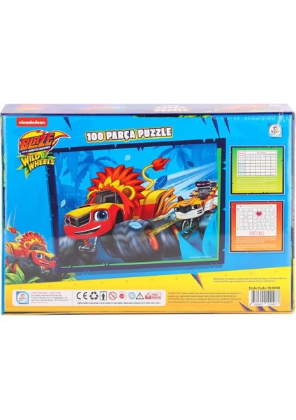 Bfs BL0048 Blaze Monster Machines 100 Parça Puzzle -Laçokids fiyatları