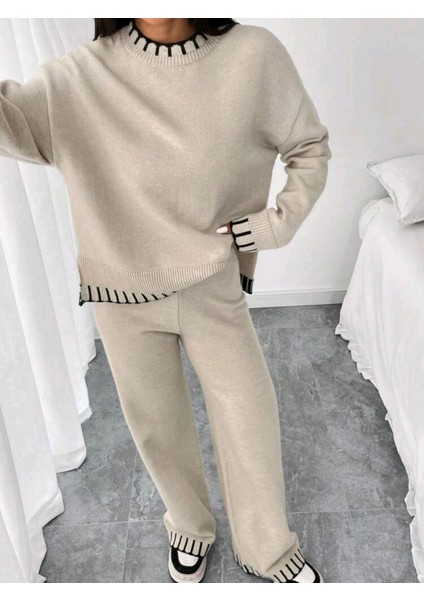 Yırtmaçlı Kazak Pantolon Alt-Üst Takım fırsatları