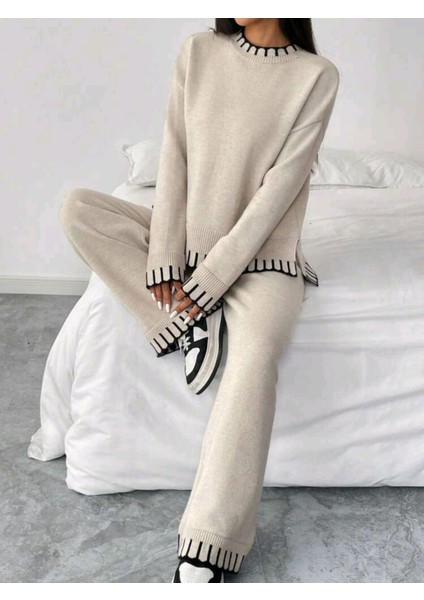 Yırtmaçlı Kazak Pantolon Alt-Üst Takım indirimleri