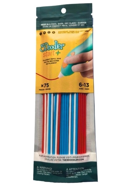 Pla Stars And Stripes Mixed Pack Filament (75 Ad, 3ds-Eco-Mıx1-75, Start+?