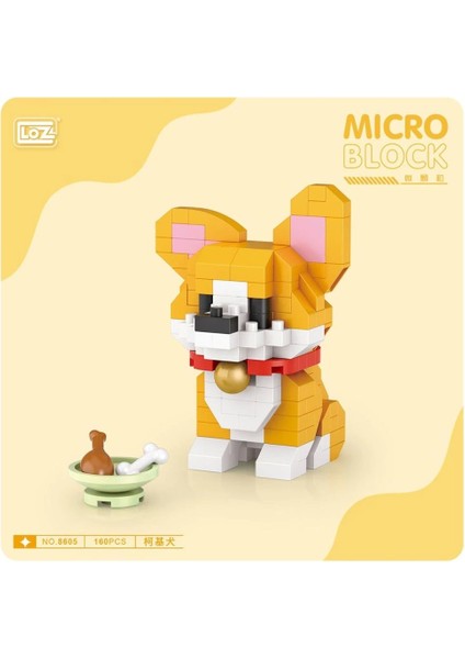 Bfs LZ8605 Loz Köpek Blok Seti Mini Poşet -Vagon Life modelleri