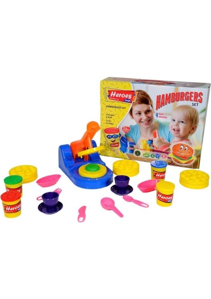 Bfs ERN-538 Heroes Hamburger Oyun Hamuru Seti - Eren Oyuncak fiyatları
