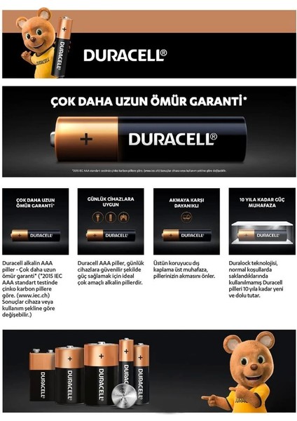 Bfs Duracell 6'lı Aaa Ince Kalem Pil fırsatları
