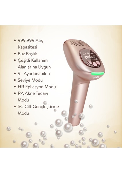 Profesyonel Kişisel Bakım Seti Hava Üfleme ve IPL Cihazı ile 2 Parça fırsatları