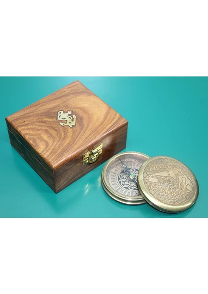 Bfs Ahşap Kutulu Pirinç Pusula 16222