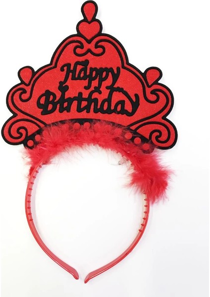 Bfs Nessiworld Happy Birthday Yazılı Neon Renk Taç 12 Adet