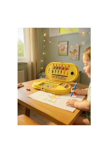 Boya ve Aktivite Seti 40 Parça Canlı Renkler 37x20 cm Çocuklar İçin Eğlenceli modelleri