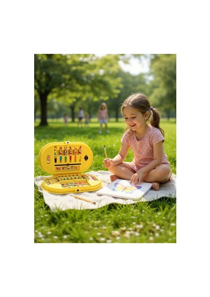 Boya ve Aktivite Seti 40 Parça Canlı Renkler 37x20 cm Çocuklar İçin Eğlenceli fırsatları