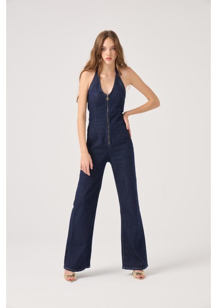 Boyundan Bağlamalı Valera Jean Tulum Mavi modelleri