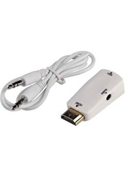 HDMI'den VGA'ya Çevirici Adaptör 4867 Model Yüksek Performans 1080p Uyumlu indirimleri