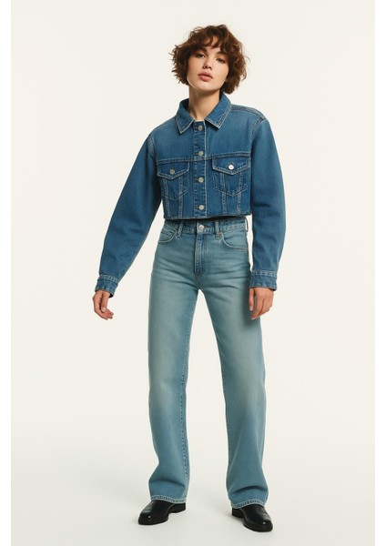 Cropped Denim Ceket fiyatları