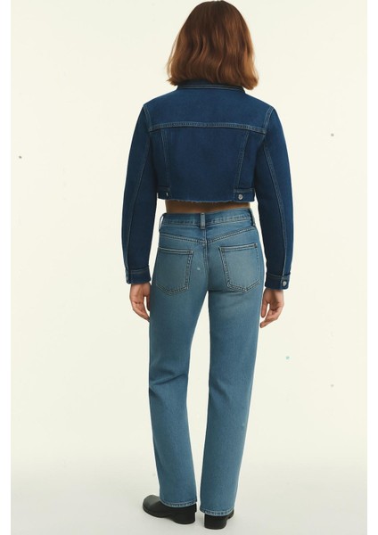 Cropped Denim Ceket modelleri