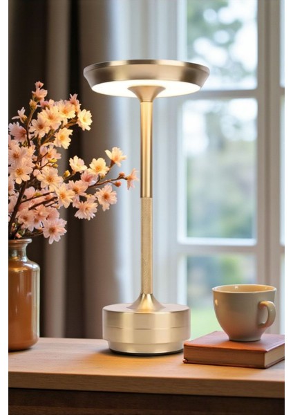 Toronto Dekoratif Şarjlı LED Dokunmatik & Dimmer Ayarlı Masa Lambası (3 Işık Modu) fırsatları