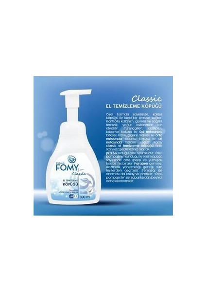 El Temizlik Köpüğü Seti 300 ml + 1800 ml Ekonomik Kullanım için Dispenser ile