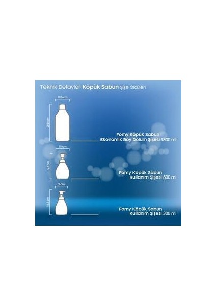 El Temizlik Köpüğü Seti 300 ml + 1800 ml Ekonomik Kullanım için Dispenser ile